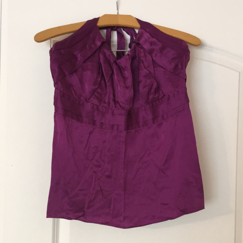 Jacob PETITE silky halter top (size PS)